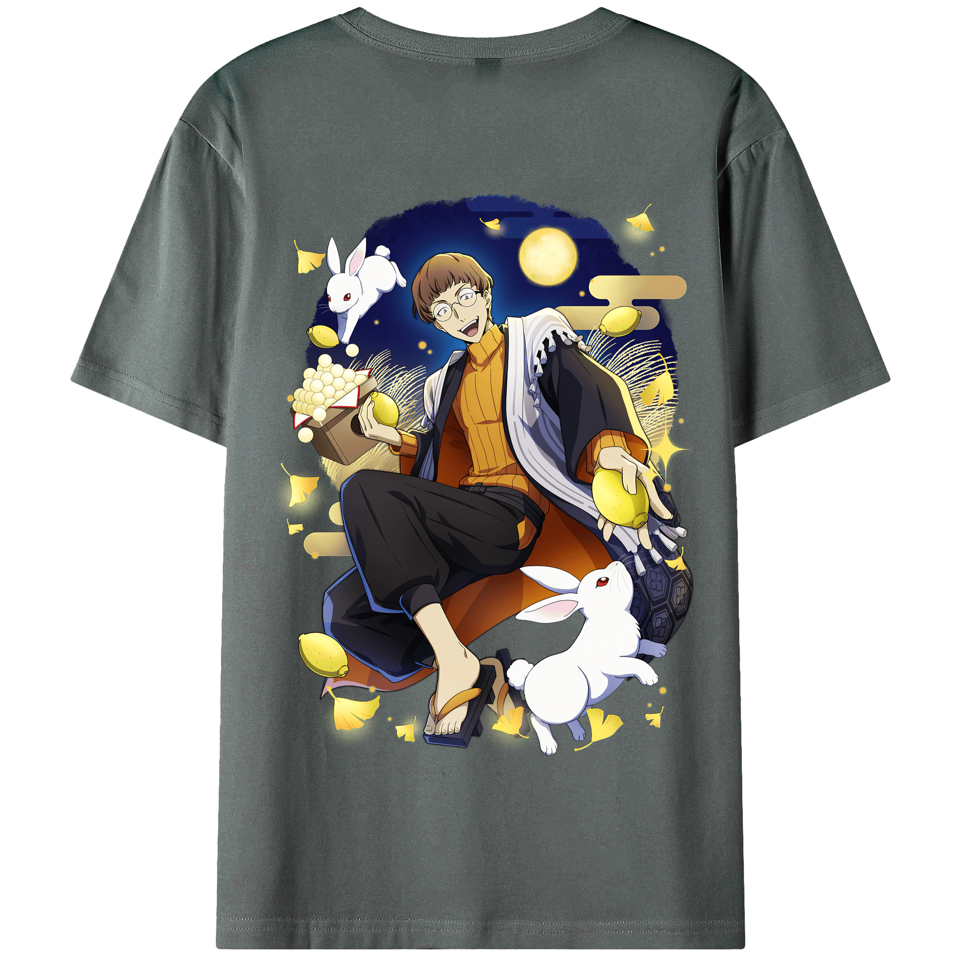 （画像用） 文豪ストレイドッグス Bungo Stray Dogs 綿100％半袖Tシャツ（背面プリント）